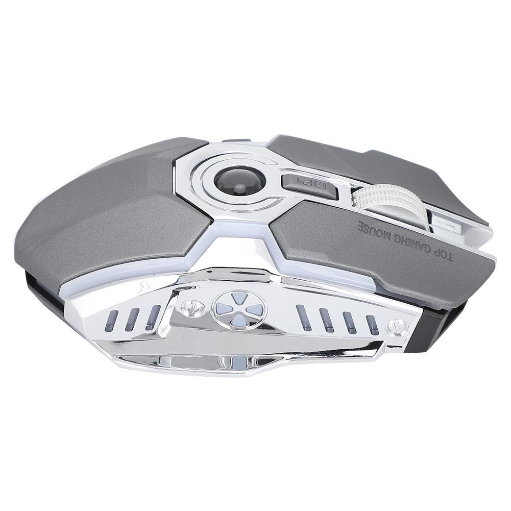 Wireless Gaming Mouse Portable 2.4GHz 1600DPI Silent USB Optical Laptop Desktop Computer MiceGray