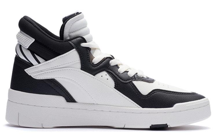 Li Ning Superwave Mid Coverage Thermal, Slip Resistant, Lightweight Mid top Skateboard Shoes Women's Snow Black AGCR234-3