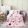 Merry Christmas Flannel Fleece Throw Blanket Gingerbread Man Baby Xmas Tree Fleece Throw Blanket for Kids Women Men Bed Couch