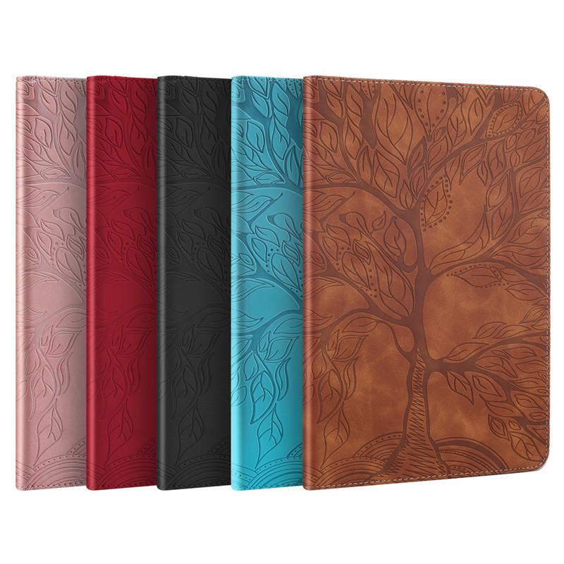 Compatible with iPad Air 13 Case, Tree of Life Embossed Tablet Cover for Mini 3/4/5/6/7, Fits A8/T500/Fire HD8