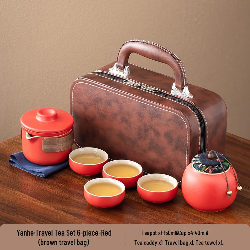 

Japanese Style Portable Ceramic Travel Tea Set