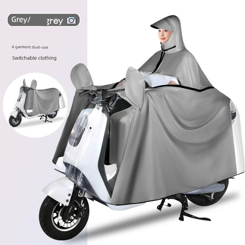 Raincoat for Electric Scooter, Long Full-Body Rain Cover, Storm-Proof, Two-In-One, Thickened and Enlarged, Women's Rain Poncho