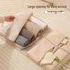 Wall-Mounted Multi-Compartment Travel and Home Storage Bag for Clothes & Underwear