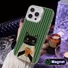 Cute Coffee Cat White Translucent MagSafe Mobile Phone Case for iPhone 17 16 15 14 13 12 11 X XR XS Air Pro Max Plus Cover