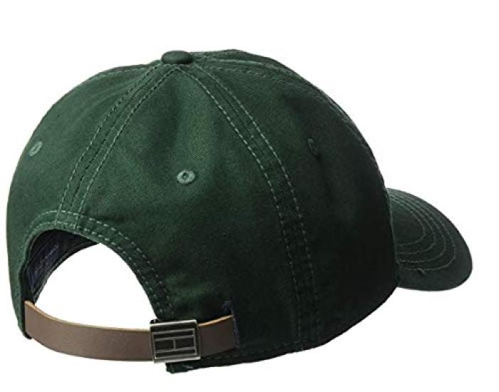 Tommy Hilfiger Strapback Golf Cap for Men and Women in White/Navy/Black (Green)