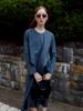 Muse Automne Robe Drape Dress_Royal Navy