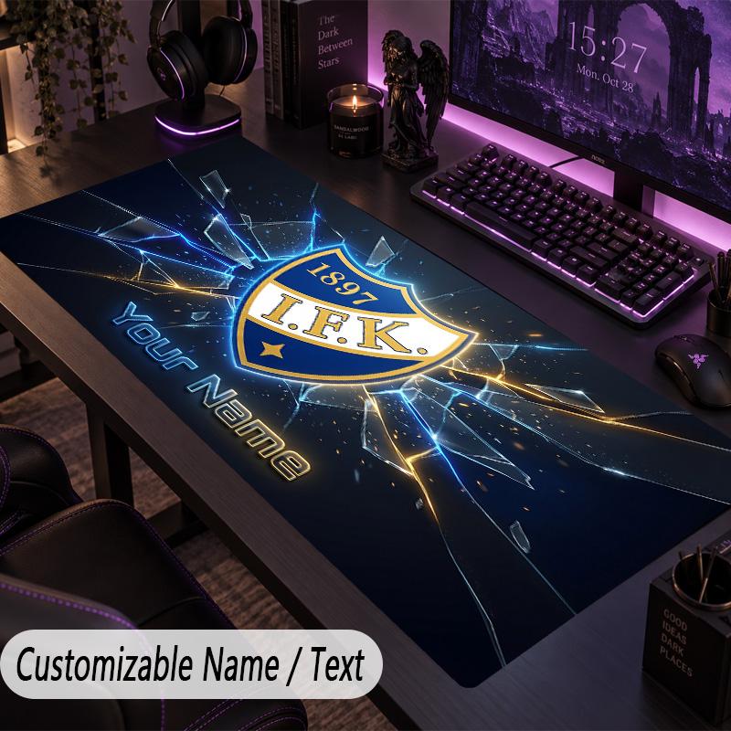 Large Mouse Padifk Göteborg Custom Name Text Personalized Desk Mat Non Slip Gaming Pad