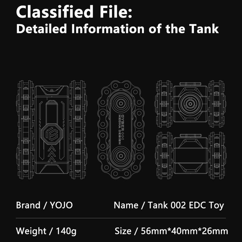 Metal Rotating Tank Fidget Toy  Hardcore Military Style Magnetic Edc Stress Relief Gadget And Fidget Spinner, Perfect Kids Gift