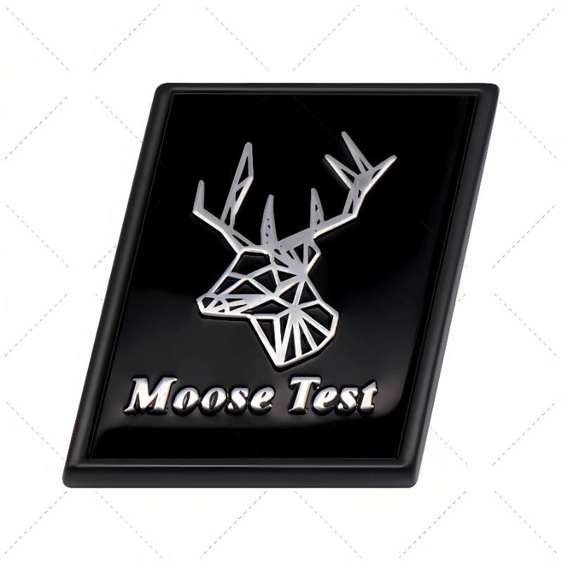 AALK1 3D Metal Chrome R-Type AWD Badge Swedish Flag Moose Emblem Sticker for Volvo V40 XC60 XC90 C30 V60 - Auto Trunk/Fender Exterior