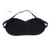 1Pc Black Sleep Eye Mask Sunshade Travel Relaxation Aid Filled Blindfold for Comfortable Eye Rest