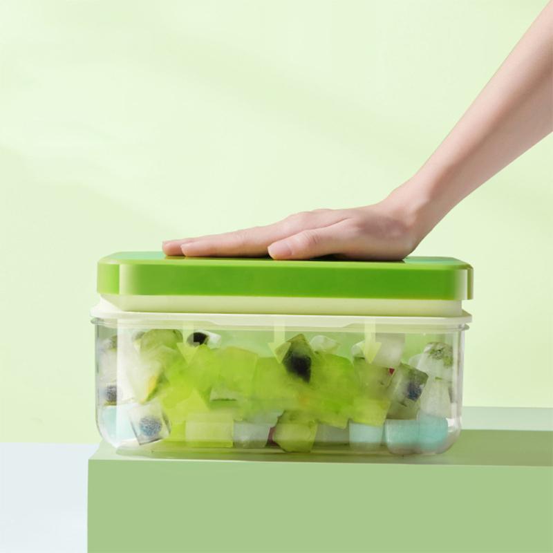 

Силиконовые формы для льда с крышкой, легко высвобождаемые пищевые подносы для кубиков льда большой емкости для пудинга для виски, коктейлей