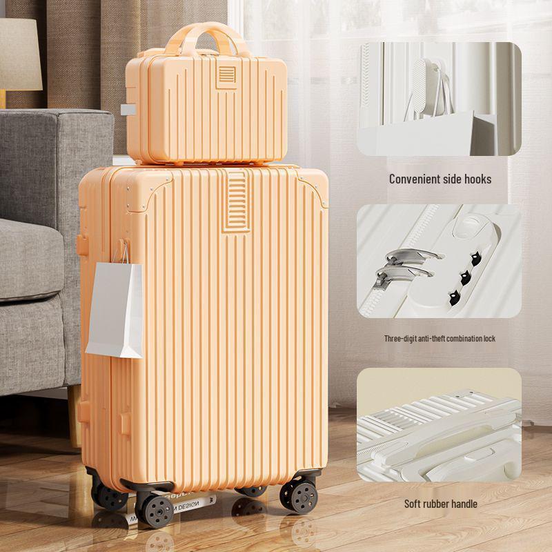 Large Capacity Retro Korean Style Travel Suitcase with Durable Universal Wheels - 2025 Edition