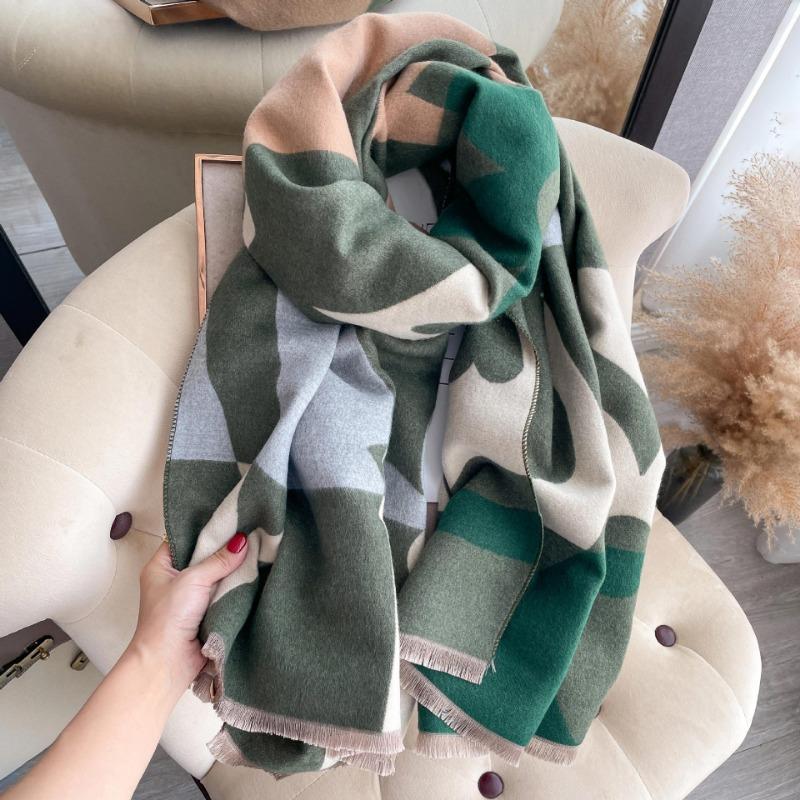 New Autumn Winter Scarf Women Warm Cashmere Scarves Girls Sweet Soft Shawl Outdoor Sun Ladies Shawls
