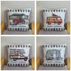45X45Cm Happy Campers Owl Motorhome Print Pillow Case Soft Polyester Sofa Car Seat/Back Cushion Cover For Home Decor Pillowcases