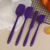 4Pcs/Set Non Stick Heat-Resistant Silicone Spatula Set Kitchen Utensils With Cream Scraper For Cooking Mixing Baking Tools