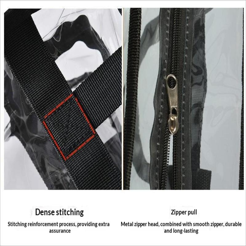 Sac Fourre-tout Transparent Imperméable pour Femme Mode Transparent Approuvé pour les Stades Sac à Main pour Événements Sportifs Concerts Voyages