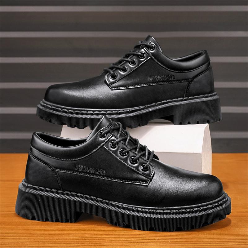 Leather Men Casual Shoes Breathable Handmade Mens Business Shoes Classic Black Shoes Flats Men Dress Shoes Moccasins