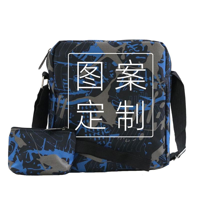 Fashion Messenger Bag Can Be Done With Pictures, Spot Blank Shoulder Bag + Change Bag Combination Two-Piece Set