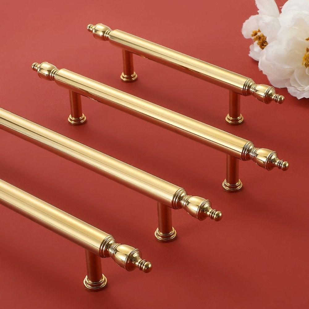 Beautiful Brass Cabinet Handle Light Luxury Long Handle New Drawer Pulls Shoe Cabinet