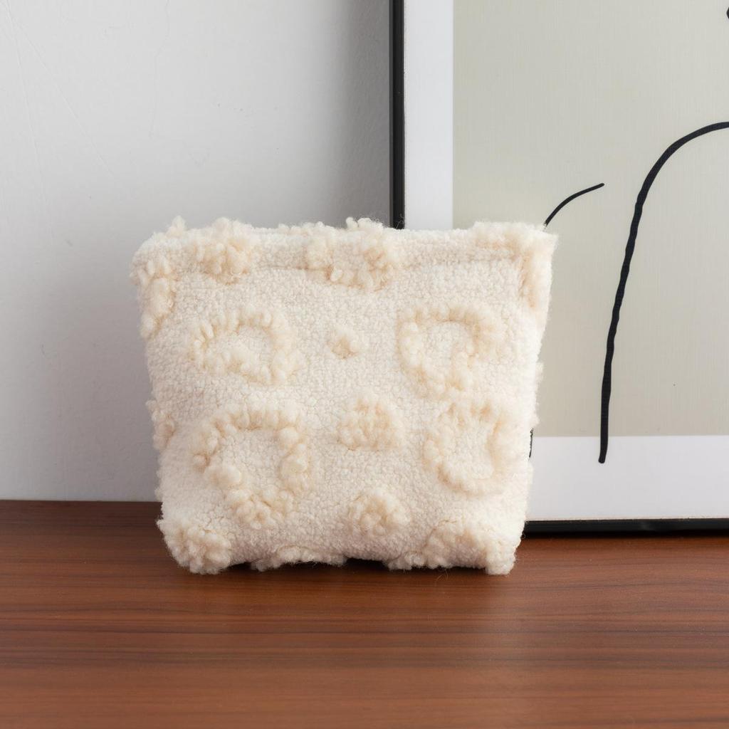 Cute Women Makeup Mini Bag Korean plush cute Portable Coin Purse Small Pouch Handbag Kawaii Female Cosmetic Storage Zipper Bag