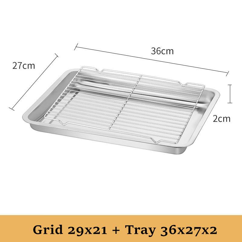 

Прямоугольная форма для выпечки из нержавеющей стали Решетка для барбекю Поднос для хранения продуктов Противень для выпечки хлеба Охлаждающая подставка Фрукты Тарелки для выпечки Кухонная утварь