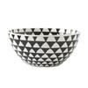 Geometric Lines Ceramic Bowl Noodle Bowl Household Salad Bowl Microwave Oven Creative Kitchen Tableware