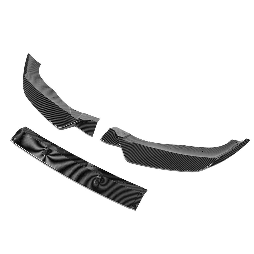 3pcs Front Bumper Splitter Lip Kit Waterproof Aerodynamic Replacement for X3 X4 G01 G02 M Pack Carbon Fiber Style