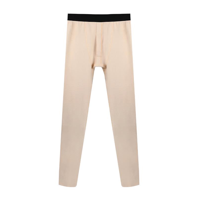Men's Plush Thick Warm Wool Mulberry Silk Seamless Autumn/Winter Bottoming Pants