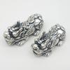 Yansheng 3D S999 Sterling Silver Pixiu Pendant Charm Necklace & Bracelet DIY Kit for Attracting Wealth