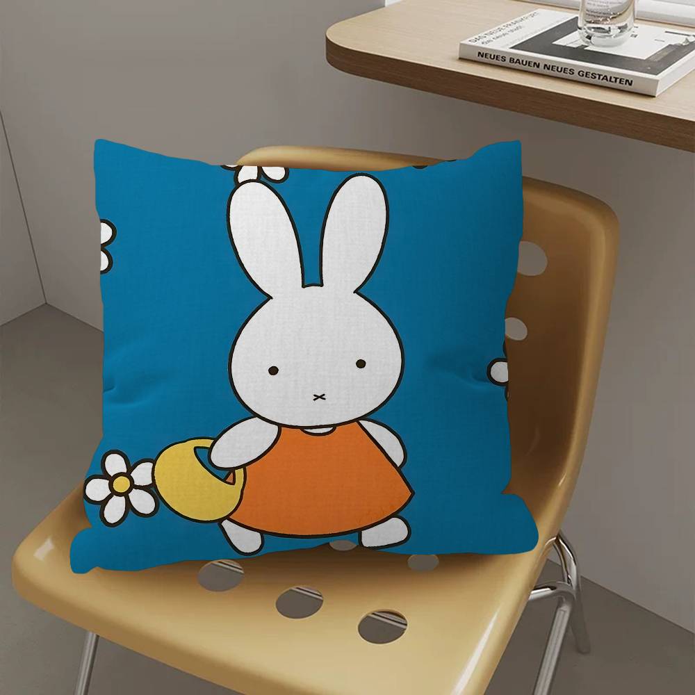 Cartoon M-Miffys Personalized Pillow Dust Cover Bedroom Kids Party Decoration Pillowcase Birthday Children Gift