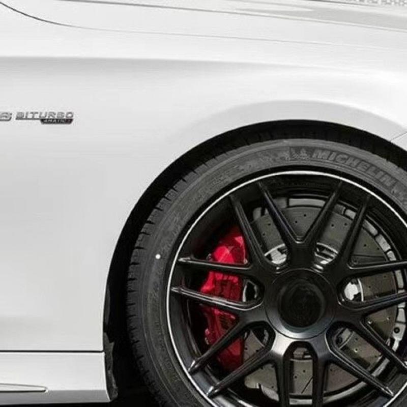 FUP1 Emblema Laterale Parafango Auto V8 Biturbo 4matic Logo Per Mercedes C63S W205 E63S W213 S63 W222 GLC63S X253 GLE63S W167 Accessori AMG