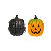 Foam Pumpkin Halloween Decoration with Spider Accents for Indoor Outdoor Use Tabletop Window Sill Shelf Display Seasonal Holiday Decor