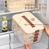 Food-Grade Dumpling Storage Container for Fridge Freezer-Safe Tray for Dumplings Wontons Fresh-Keeping Box for Ravioli