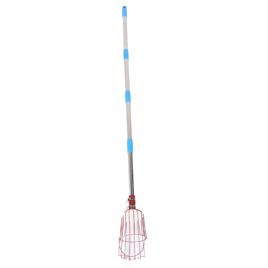 Fruit Picker Tool Multifunctional Stainless Steel Rustproof Orange Fruits Catcher Tree Picker with Pole