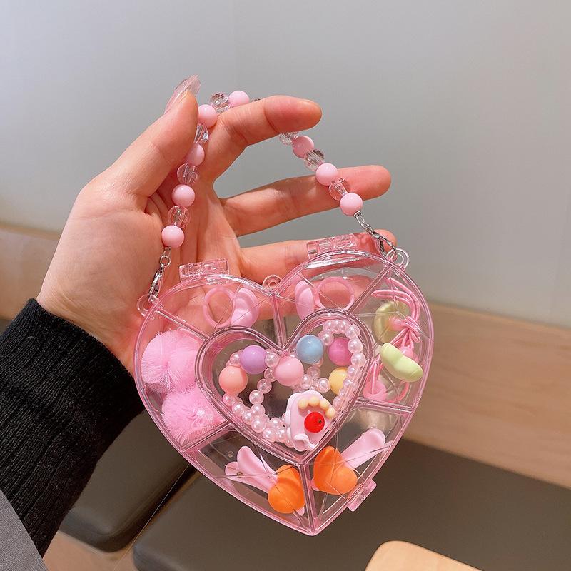 Children's Cute Cartoon Fruit Pendant Bracelet Set with Lucky Dragon - Birthday Gift Box