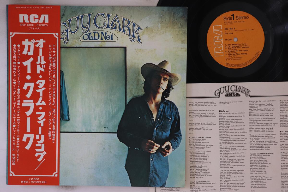 

LP Record GUY CLARK - Old No.1 RVP6031 RCA 1976 Japan Obi Rock Used
