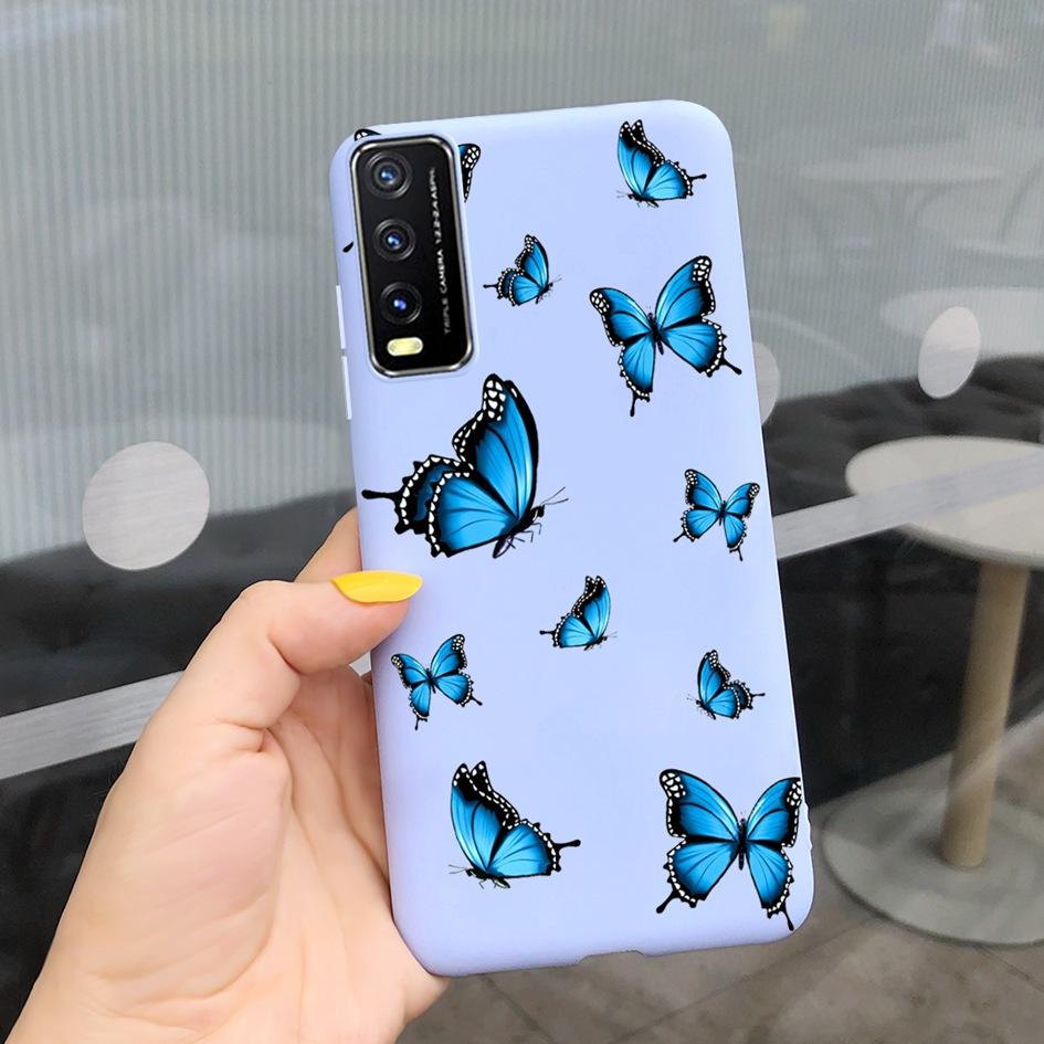 For Vivo Y20 Y20i 2021 Case Silicone Fashion Daisy Sunflower Floral Soft Phone Cover For Vivo V2029 V2027 V2032 Y 20 Y 20i Coque