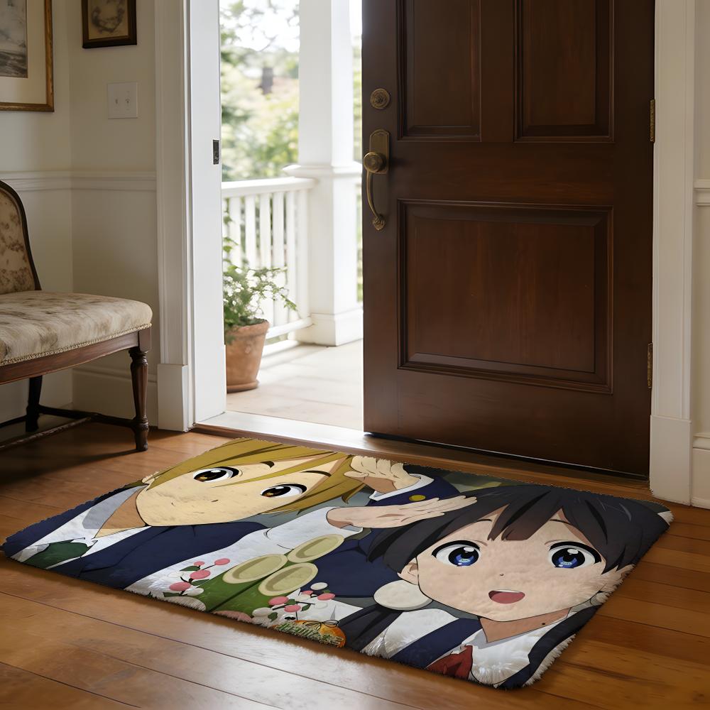 HHoshino Ai Fußmatte Weiche Flanell-Absorptionsmatte Rutschfester Teppich Zuhause Schlafzimmer Badezimmer