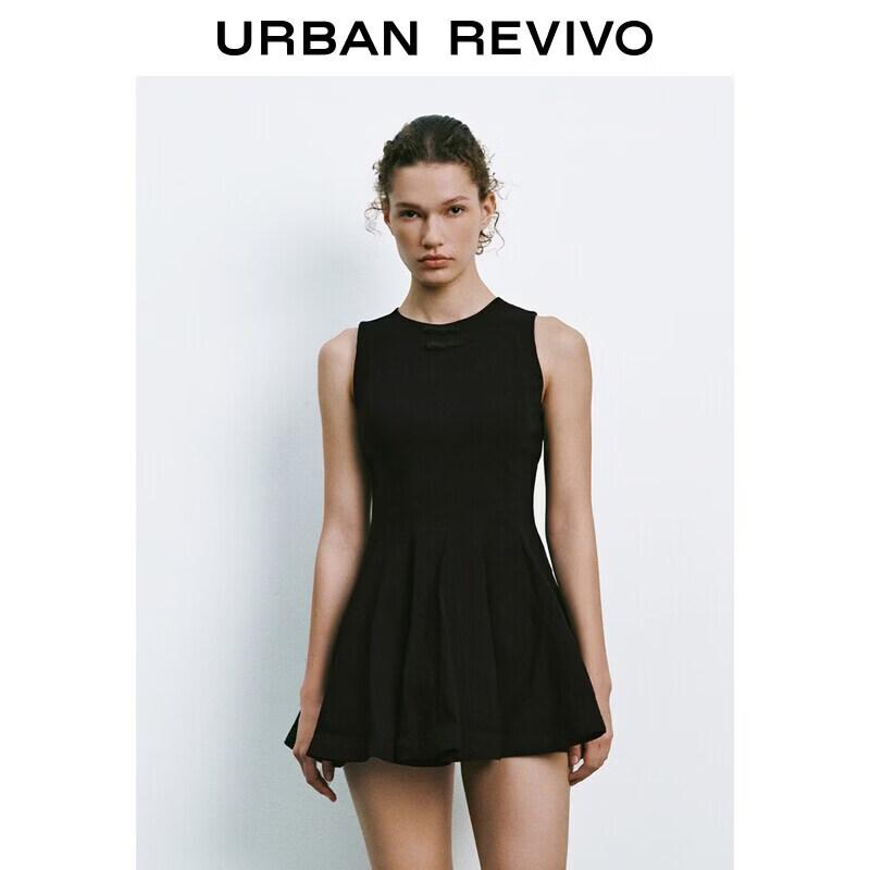 UR 2026 Summer Collection Women s Urban Bowknot Waist Dress XL чёрный