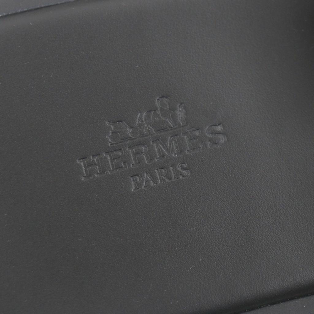 Pristine HERMES Sandals Izmir black Harako mens 41 Used