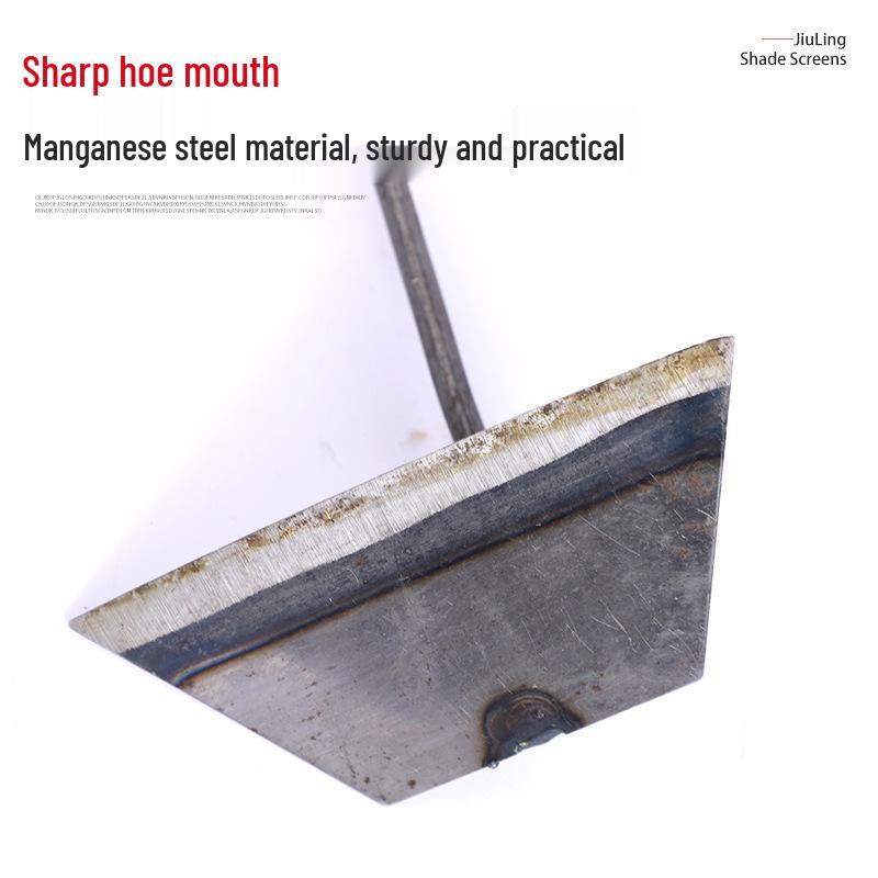 Zahradní motyka s dřevěnou rukojetí pro sázení a pletí - Ideální pro farmáře a venkovní použití