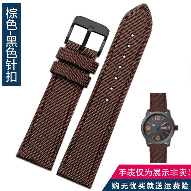 For Omega Seiko Casio Tissot Watch Strap 19mm 20mm 22mm 23mm 24mm Nylon Leather Wrist Band Men's Waterproof Canvas Bracelet Belt