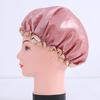Home Women Elastic Reusable Waterproof Shower Cap Head Hair Cover Bathing Hat