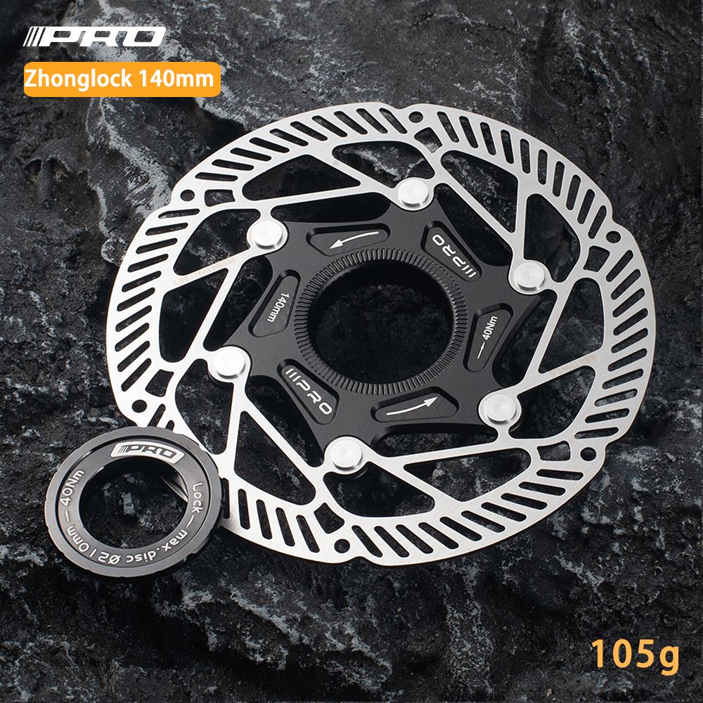 IIIPRO 6-Bolt Centerlock Ultra-Light Disc Brake Rotor with Heat Dissipation for MTB Road Bike 140mm/160mm High-Performance Brake