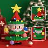 Non-Toxic Kids Christmas Toys Building Blocks Micro Bricks Diy Mini Tree Santa Claus Snowman Christmas Decorations New Year