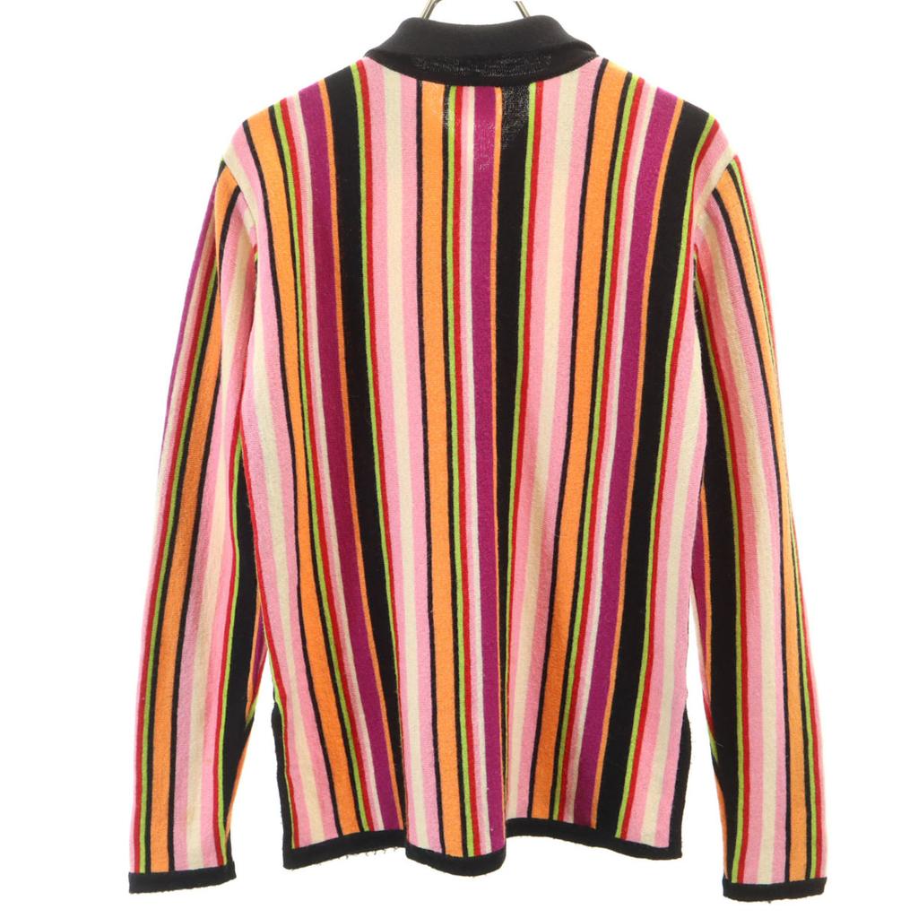 KENZO CLUB 90s Made in Japan Old Striped Pattern Long sleeve Half zip knit Women Used
