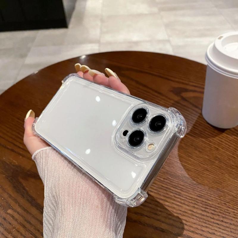 Luxury Shockproof Transparent Case For iPhone 17 16 16e 15 14 13 12 11 Pro Max X Xs XR Max 7 8 Plus Bumper Cases Cover