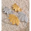 Yhpup Stainless Steel Metal Leaf Stud Earrings for Women Tarnish Resistant Vintage Fashion Plant Jewelry Waterproof Wholesale
