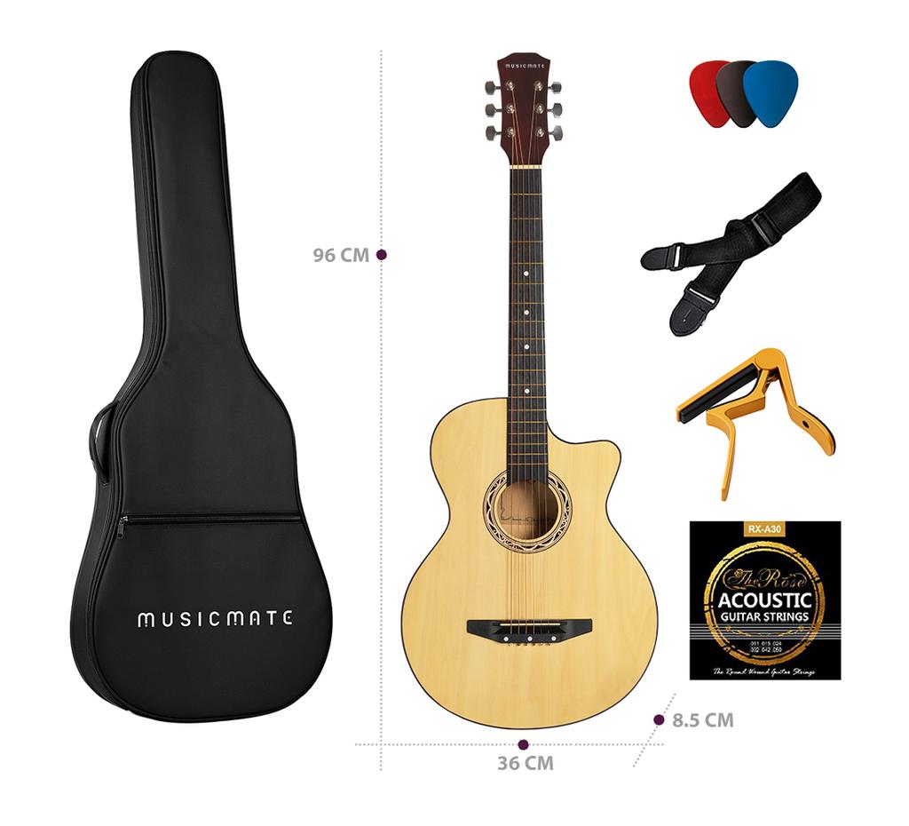 MusicMate MM-G22 NaturalDream Acoustic Guitar