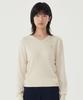 COVERNAT WOMAN V-Neck Wool Blend Knit Ivory